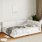 Upholstered Queen Size Platform Bed with USB Ports