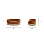 Monroe 33" Dog Sofa Bed in Burnt