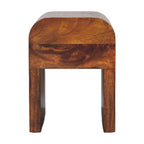 Mini Darcy Chestnut Nightstand with Curved Edges, 1-Drawer