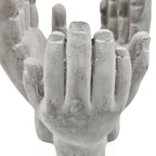 Set of 2 Accepting Hands Accent Cement Hand Decor