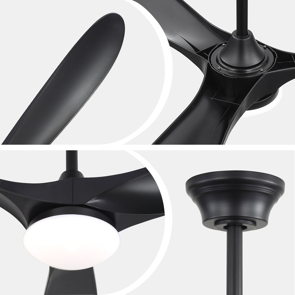 60 Inch Smart Ceiling Fan with Lights
