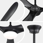 60 Inch Smart Ceiling Fan with Lights