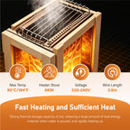 6000W Outdoor Traditional Steam Sauna With Fragrant Cedar Wood