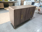 Carved 4-Door Sideboard Buffet Cabinet