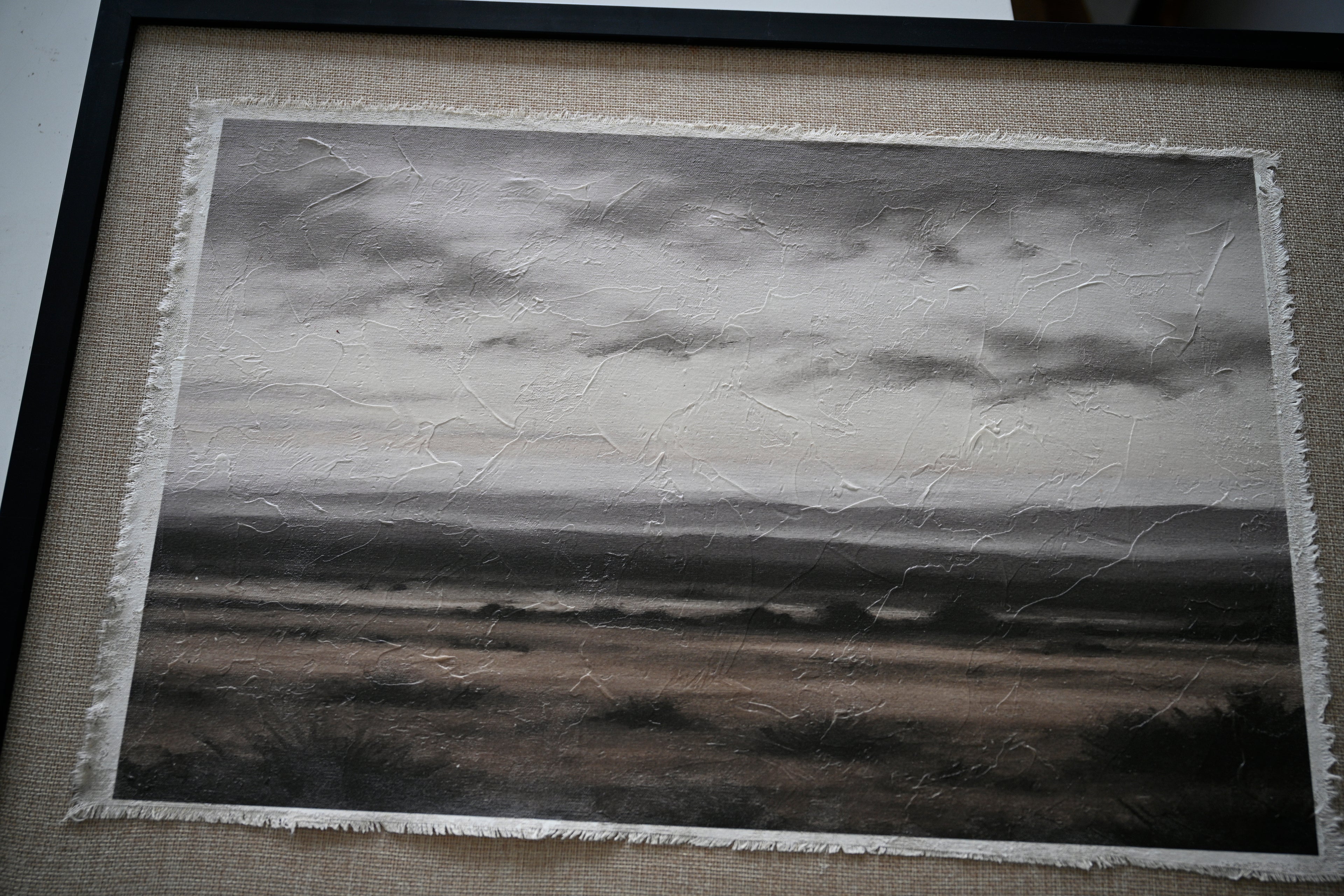Vintage Landscape Large Framed Wall Art