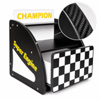 Kids Racing Car Nightstand with Open Storage Shelf