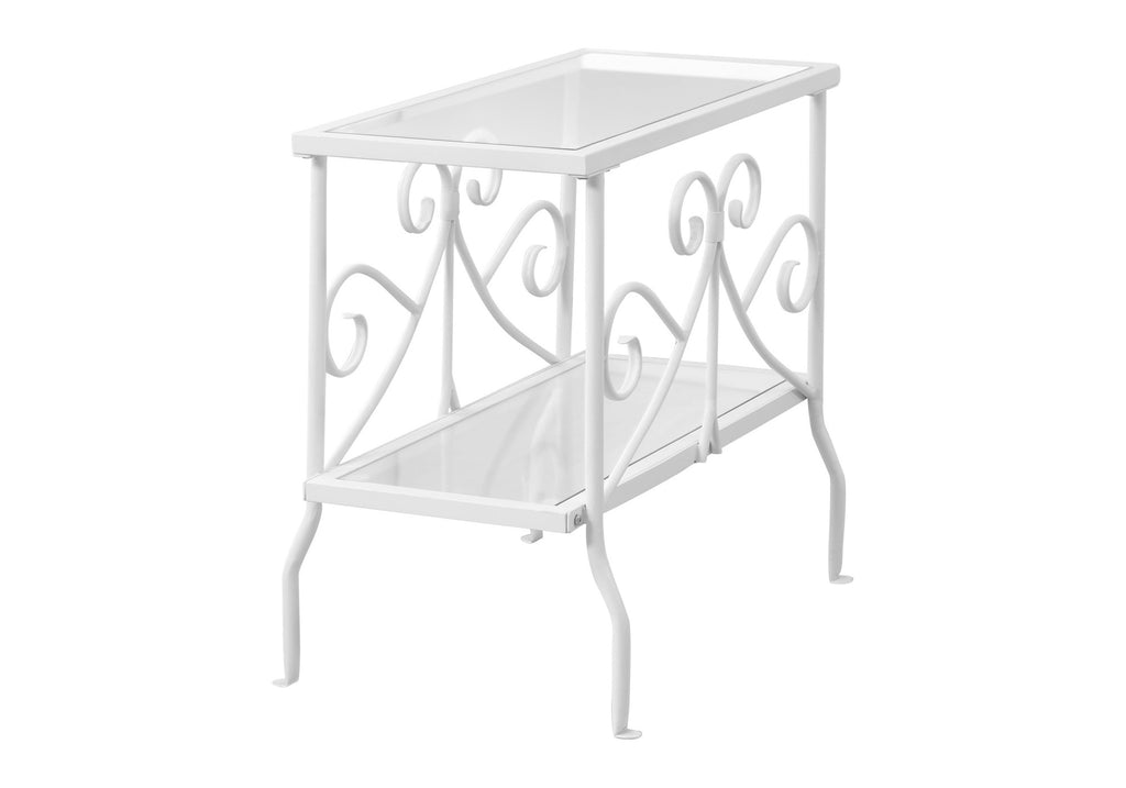 Clear Tempered Glass Accent Table