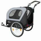 2-in-1 Bike Trailer & Pet Stroller for Dogs up to 110lbs