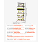 6-Tier Indoor Plant Shelf with Grow Light