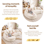 New Boneless L-Shape Sectional Sofa with Curved Chaise