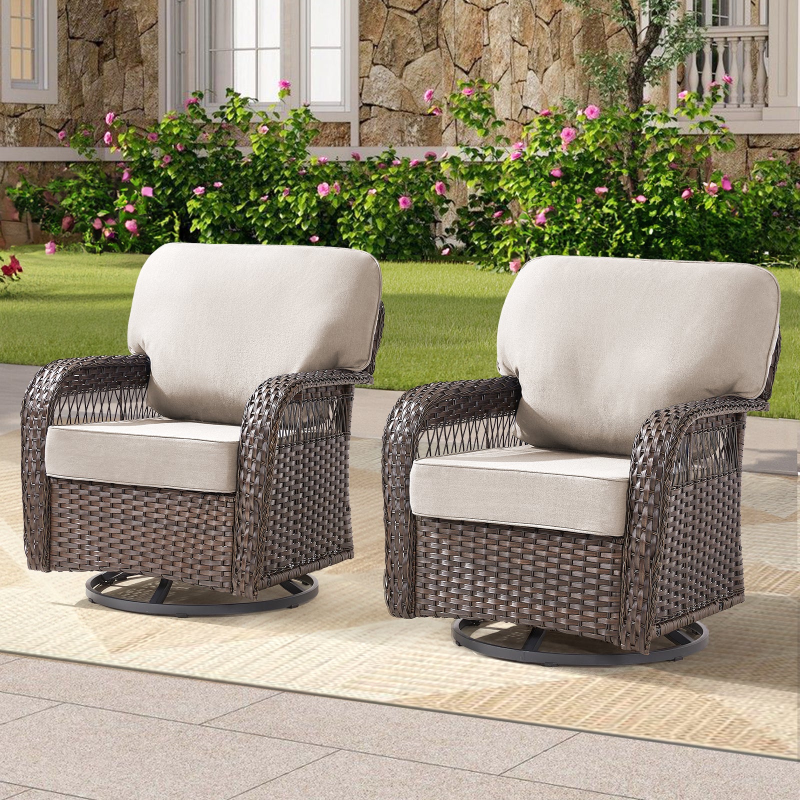 Outdoor Glider Chairs Set of 2