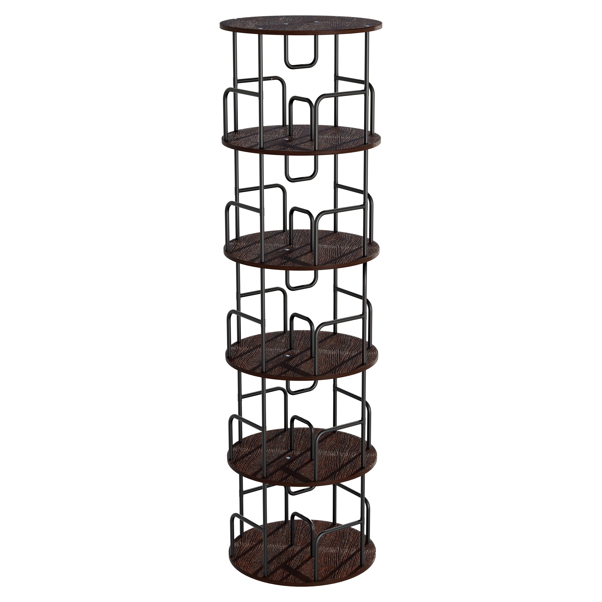 Rotating Bookshelf Tower - 5 Tier