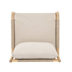Casper Outdoor Club Chair Acacia Wood and Woven Rope