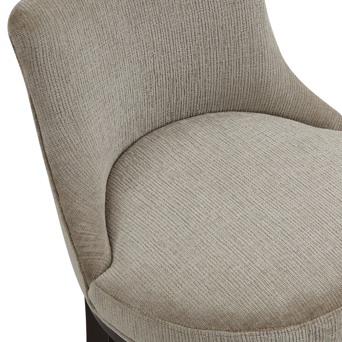 Lucia Wood Chenille Counter Stool