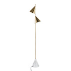 65" Metal Floor Lamp in Brushed