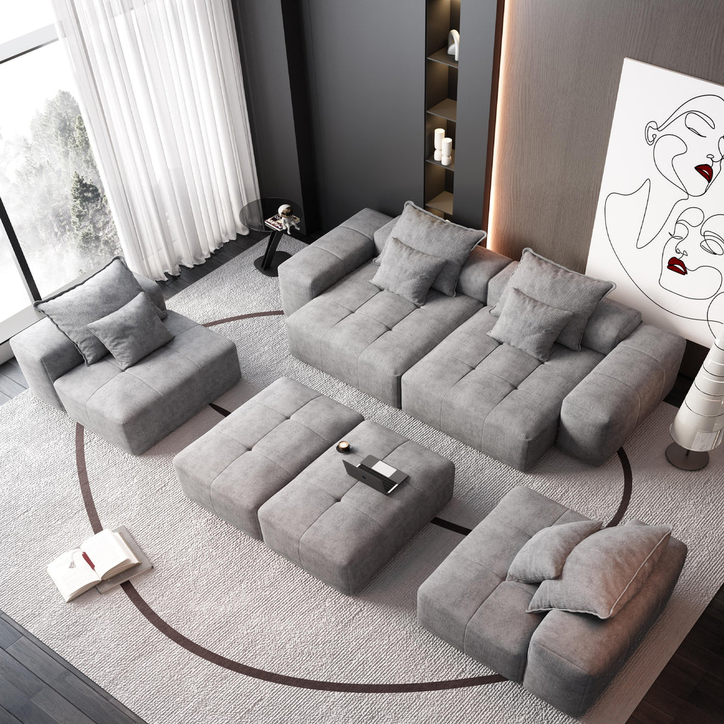 Modern Oversized Modular Sectional Sofa