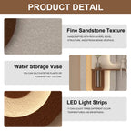 Adjustable 3-Color LED Sandstone Wall Decor