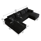 134" Cloud Sectional Sofa
