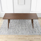 Mary Modern Style Solid Wood Rectangular Dining Kitchen Table