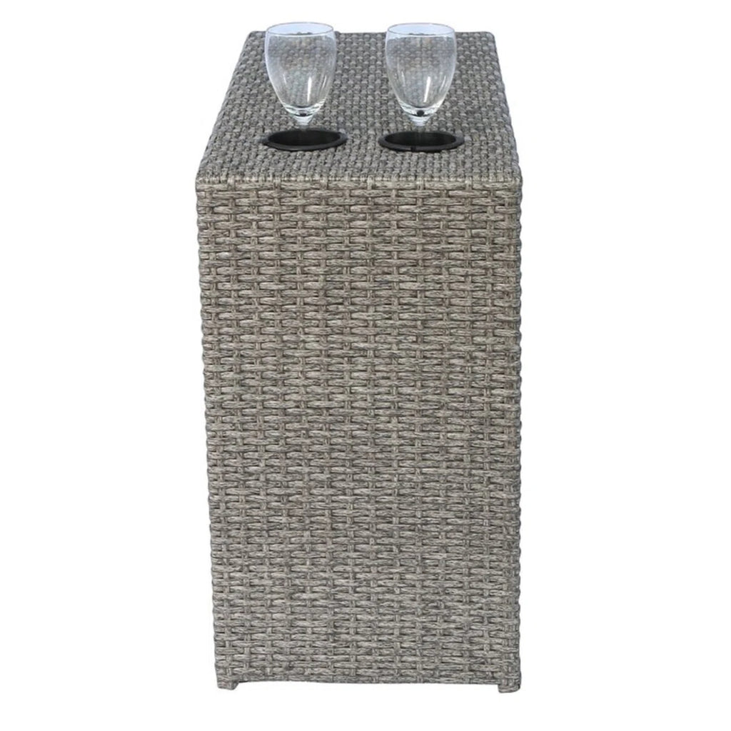 Outdoor Wicker Seating Group for 4 – Pre-Assembled with Cushions