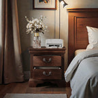 Classic Wooden Nightstand - Cherry