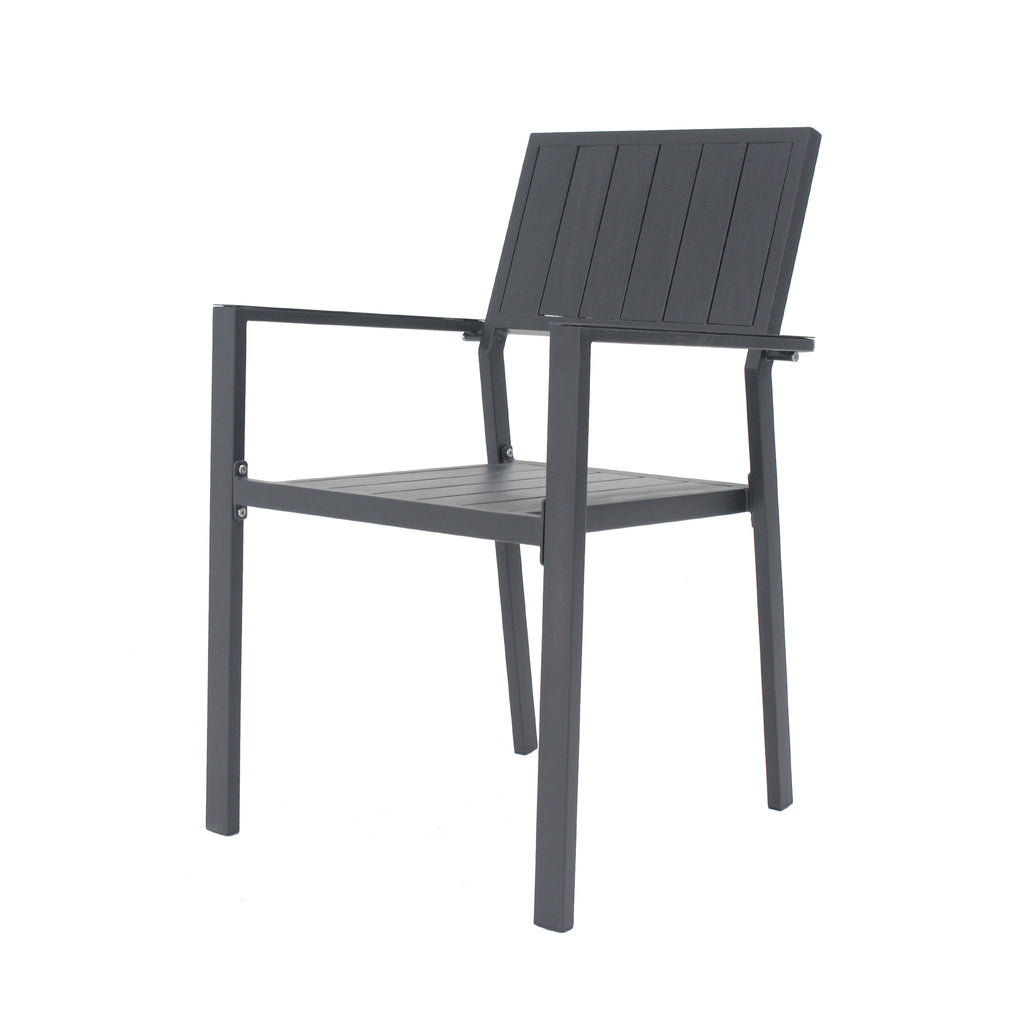 Modern Outdoor Indoor Metal Side Chair Set of 2