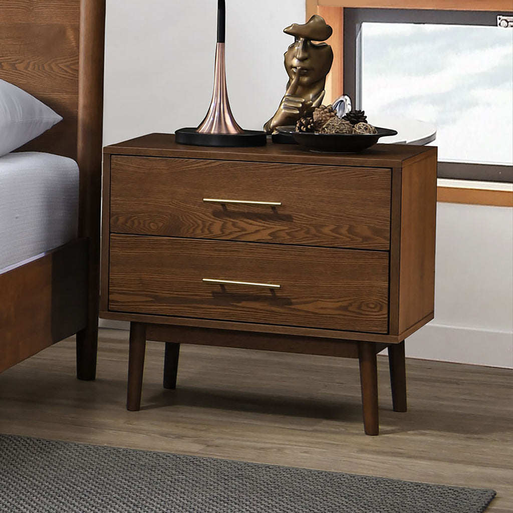 Walnut Color 3-Piece Bedroom Set