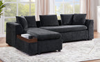 L-Shaped Chenille Sectional Sofa