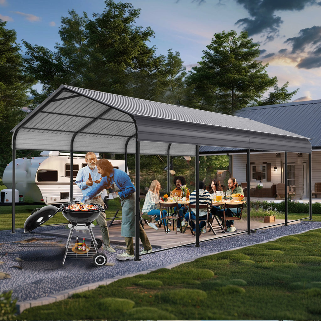 12 x 20 FT Heavy Duty Metal Carport