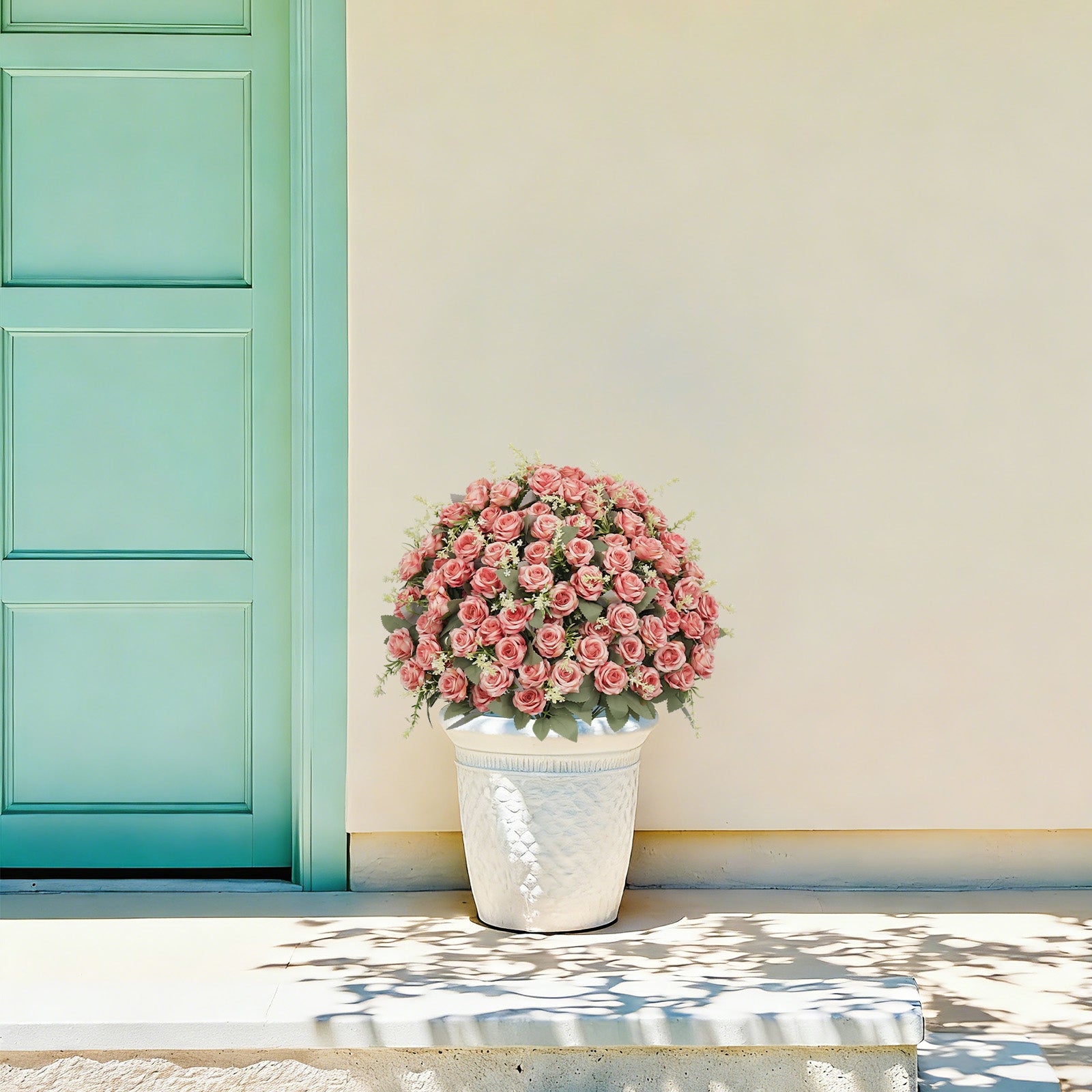 24-Inch Artificial Rose Decoration in Pink