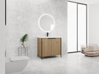 36" Freestanding Bathroom Vanity with Resin Sink & 2 Soft-Close Cabinet Doors