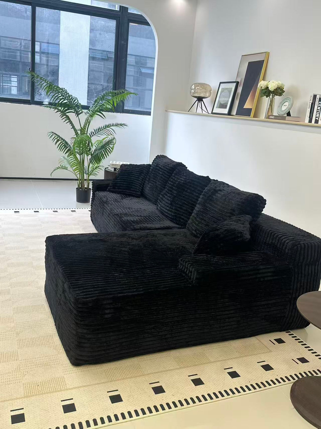 96" Compressed L-Shape Sofa