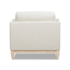 Pasadena 36" Wide Modern Farmhouse Accent Arm Chair Flax