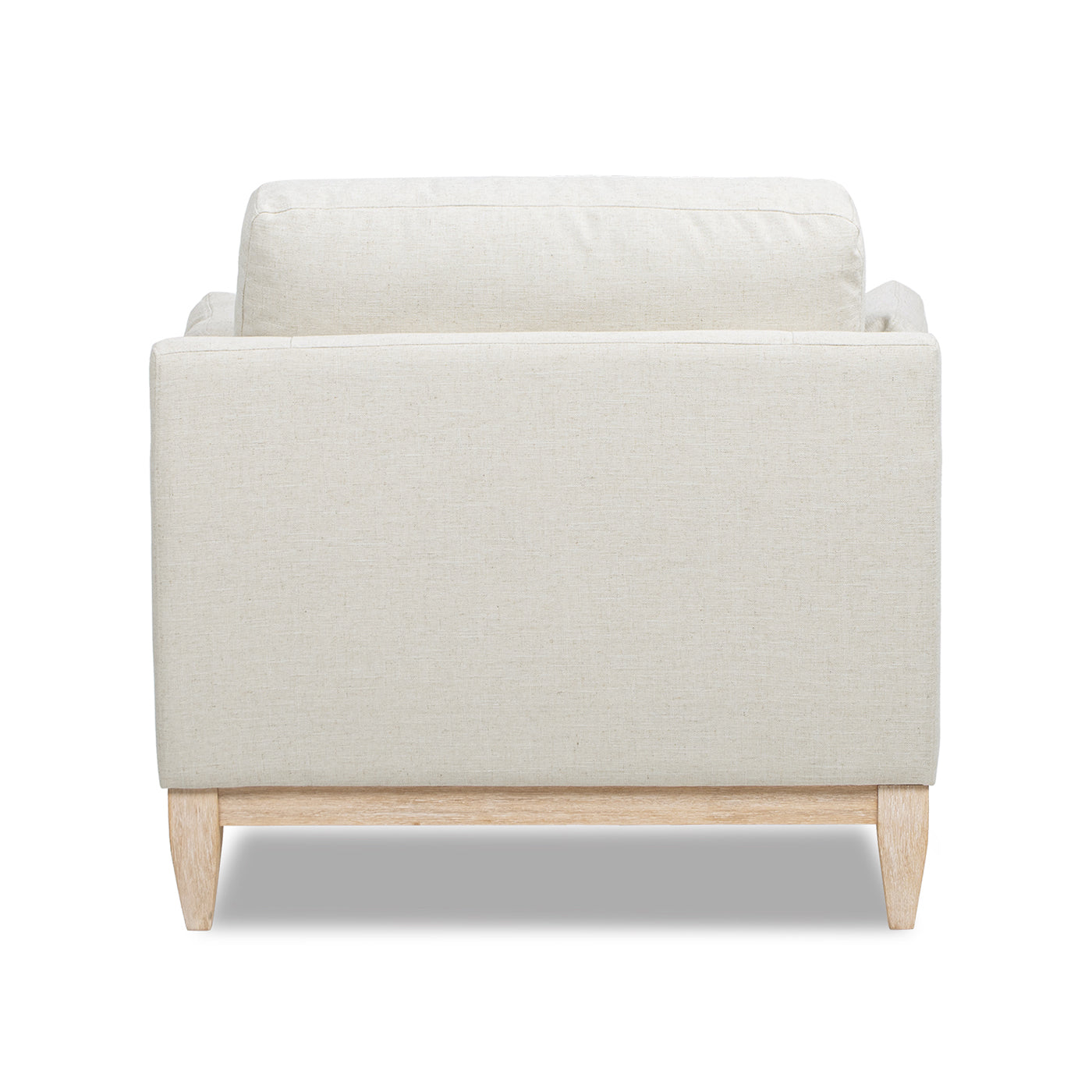 Pasadena 36" Wide Modern Farmhouse Accent Arm Chair Flax