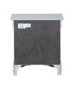 Louis Philippe III Platinum Finish Nightstand
