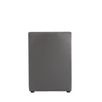 Anna Square Vegan Leather Armchair in Graphite