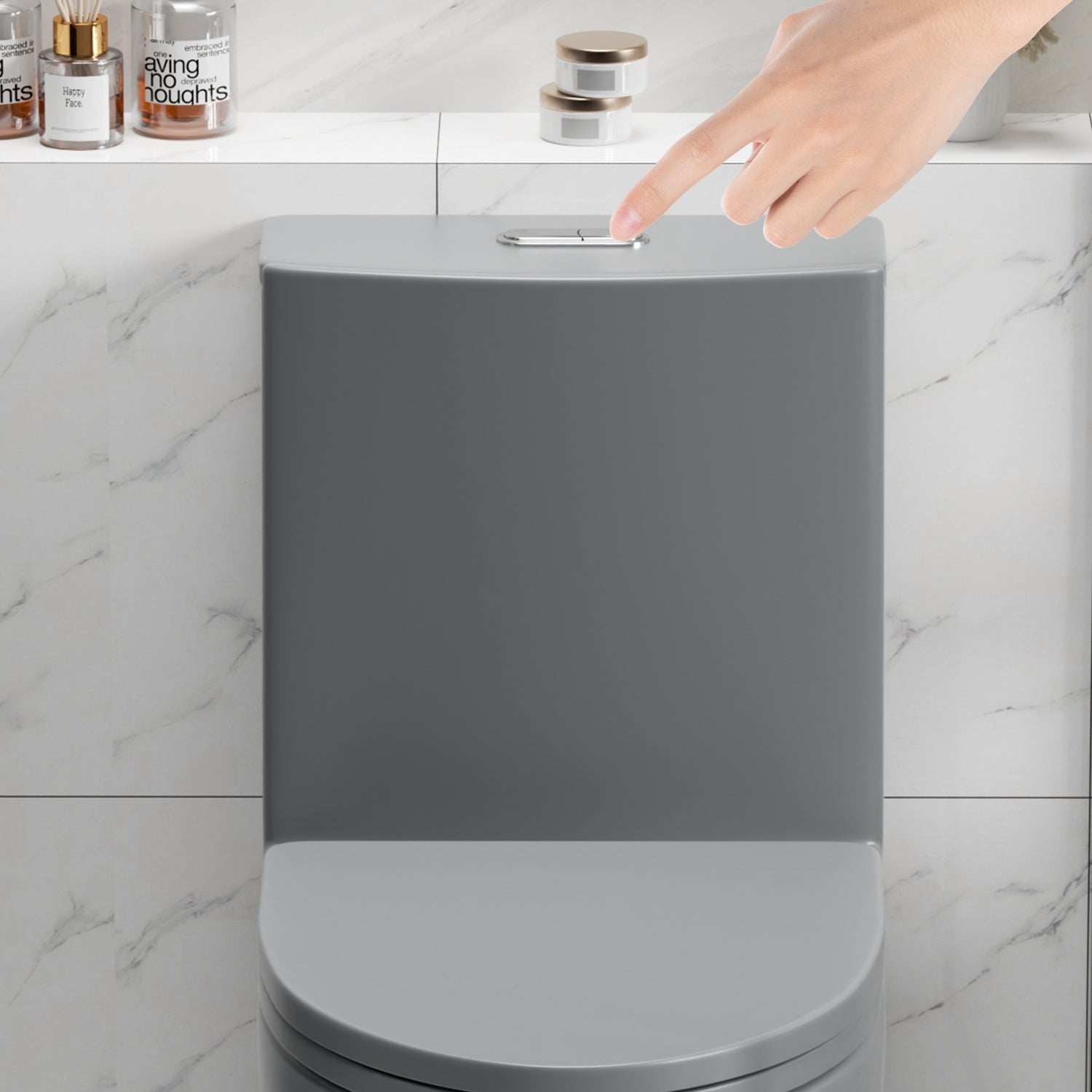 1.1/1.6 GPF Tornado Flush One-Piece Toilet