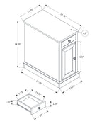 Narrow Accent Table with Storage Drawer