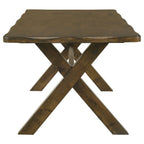 Carbon Knotty Nutmeg Rectangular Dining Table