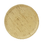 MGO Cylindrical Side Table with Wood-like Texture