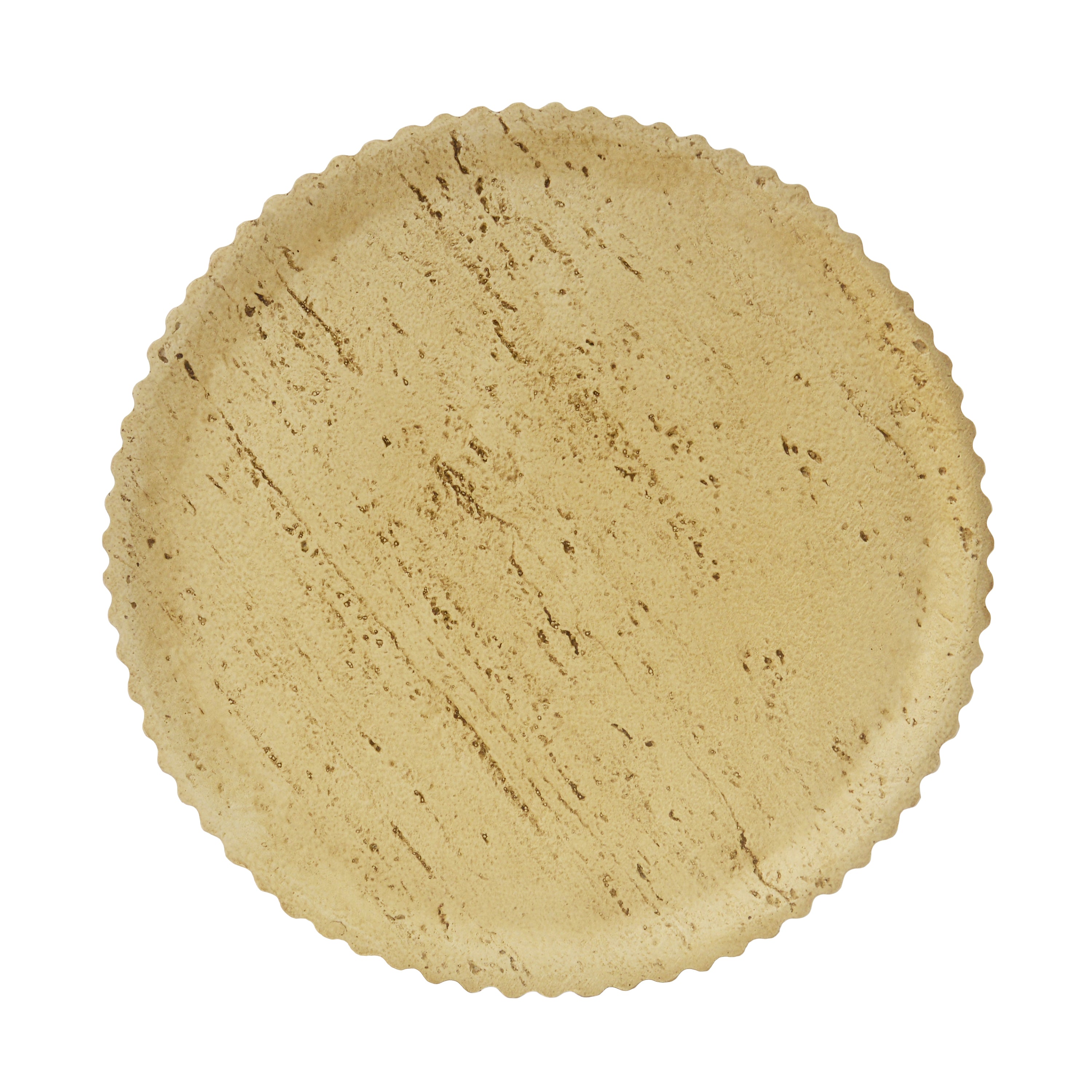 MGO Cylindrical Side Table with Wood-like Texture