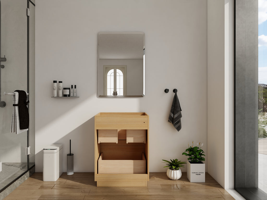 24" Bathroom Vanity with Double Drawer