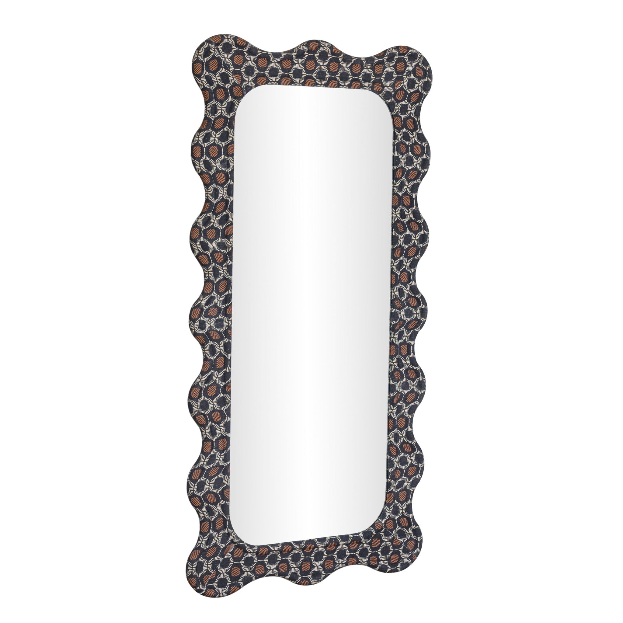 Charlene - 39" x 75" Squiggle Wall Mirror - Biologic Print