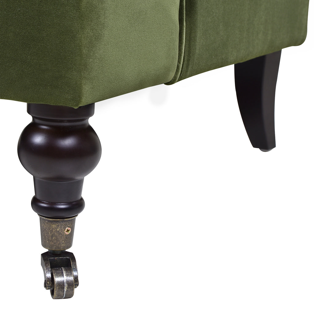 Alana Lawson Three-Cushion Tightback Sofa, Olive