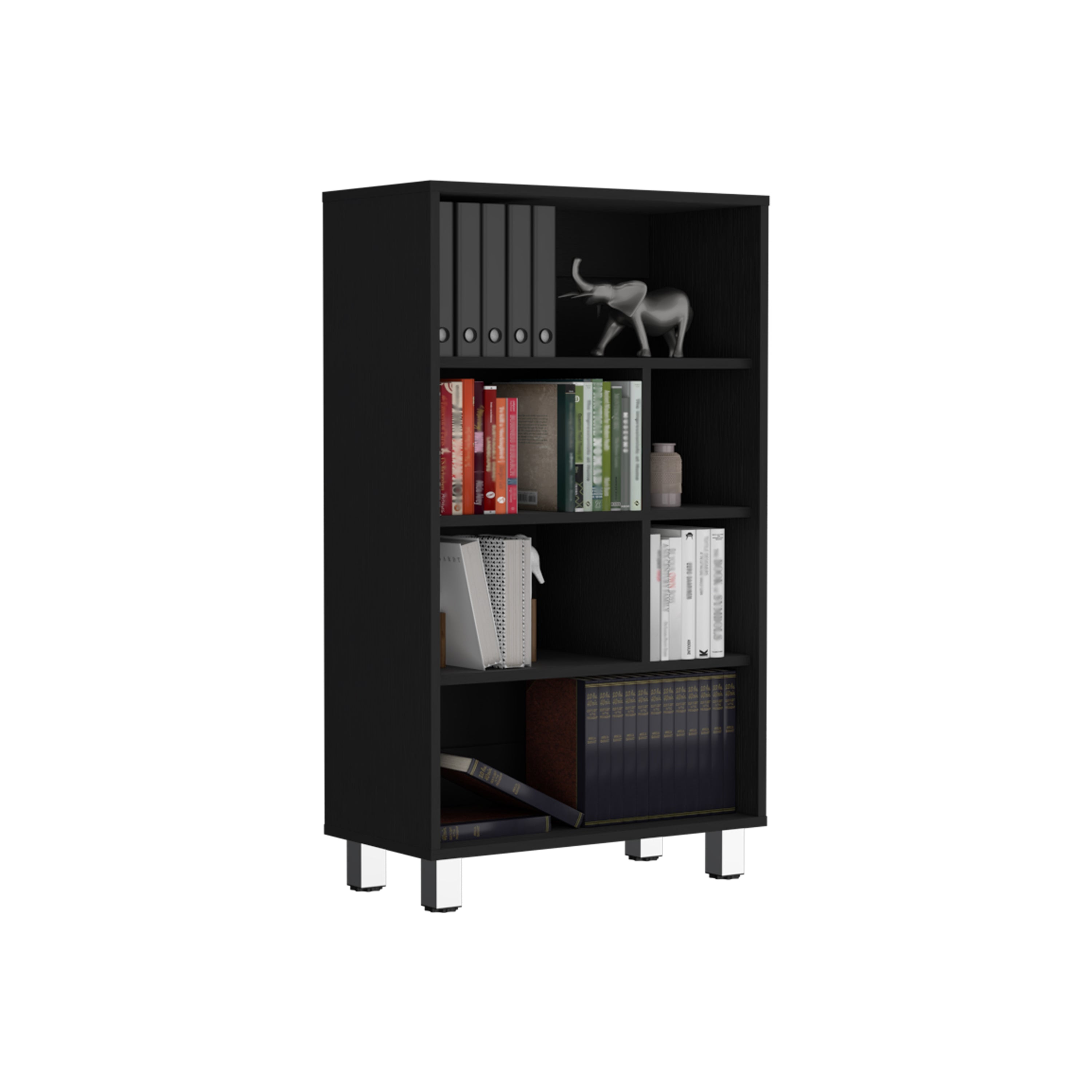 40.6" High Bookcase with 6 Shelves