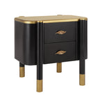 Contemporary 2 Drawers Nightstand