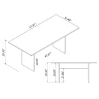 Nomad 68" Dining Table