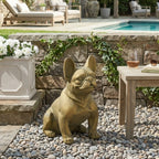 Dog Garden Sculpture - Outdoor French Bulldog Garden Statue