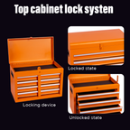5-Drawer Rolling Tool Storage Cabinet with Detachable Top Tool Box