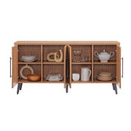 Jodie 65" Fluted Sideboard in Maple